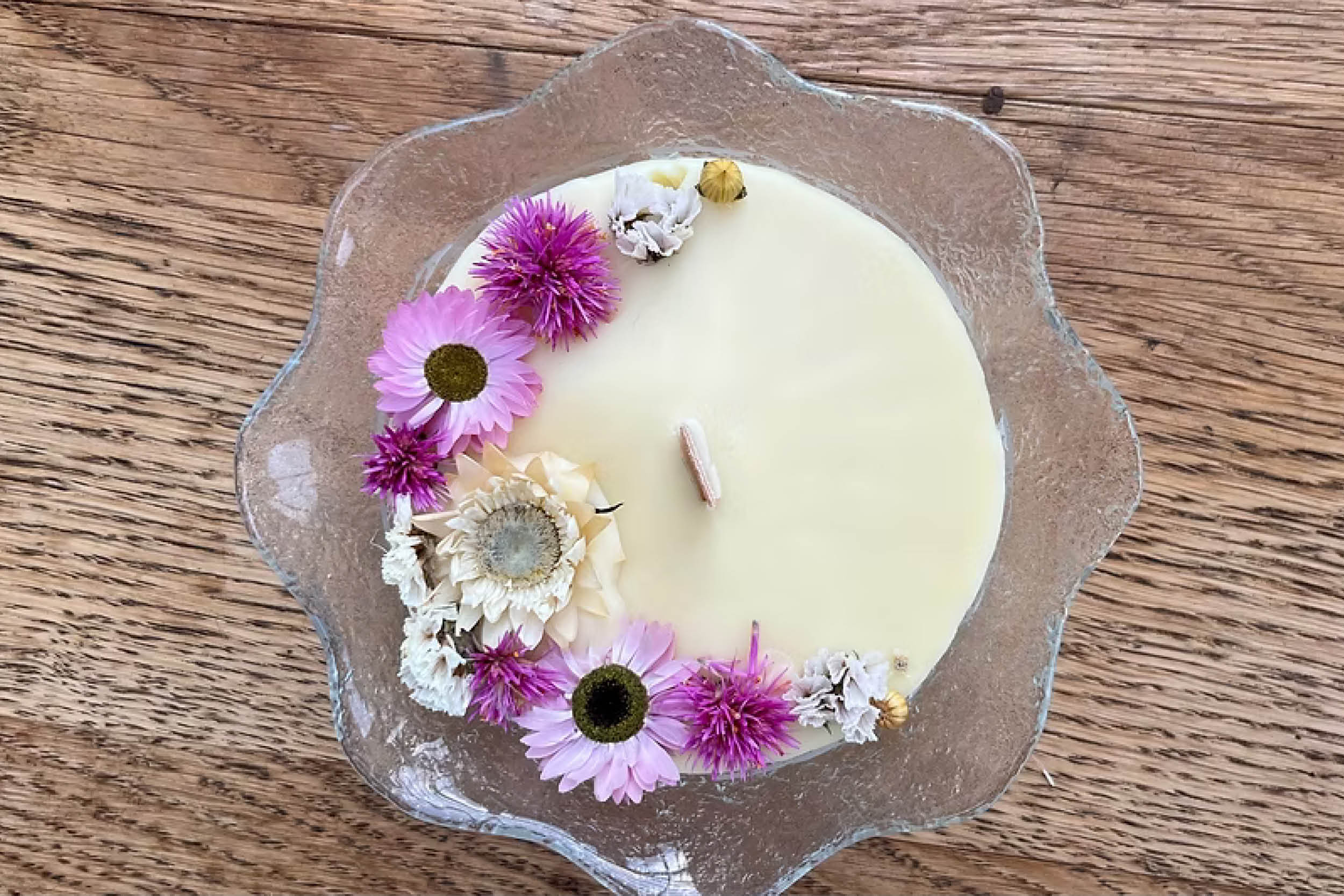 Instants Créa - Bougie fleurie